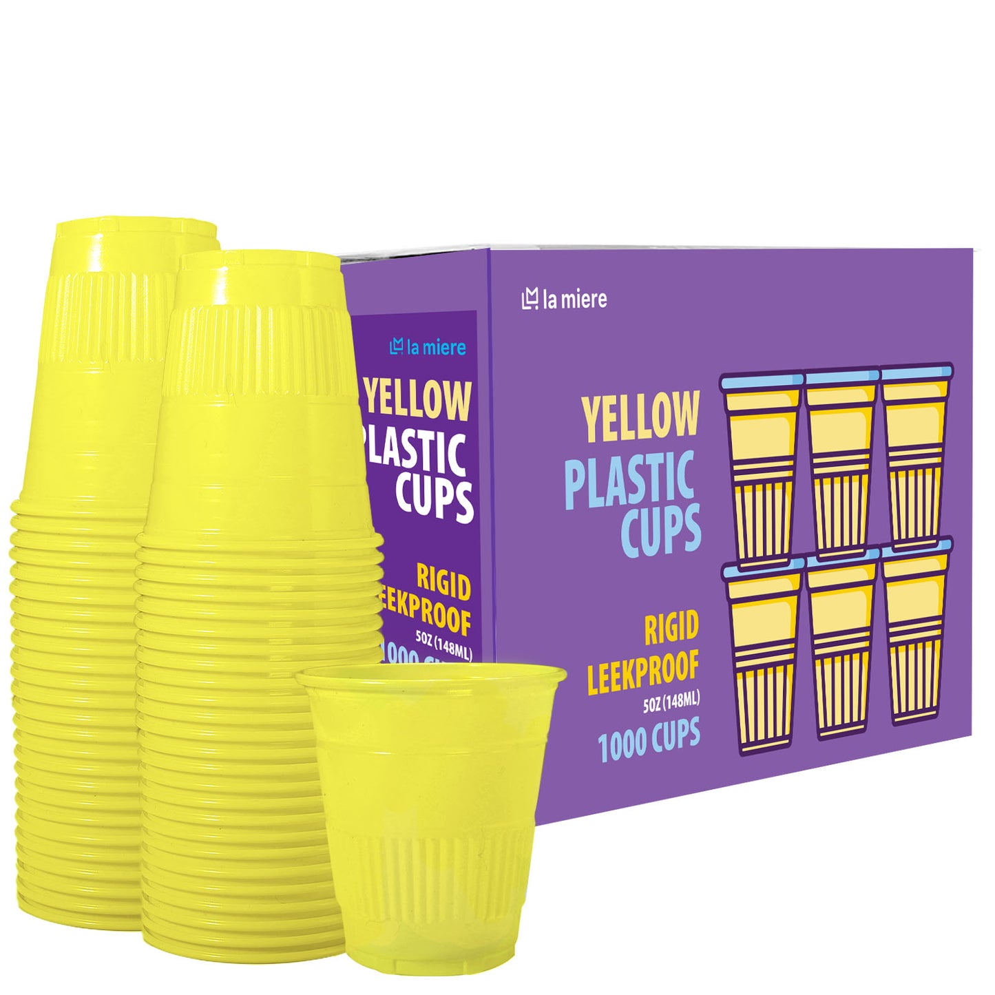 50-1000 Pack 5 oz Plastic Disposable Recyclable Cups, Dental Cups, Party Cups, Mouth Rinse Cup, Bathroom Cups, Party Tumblers, Jello Shot Cups